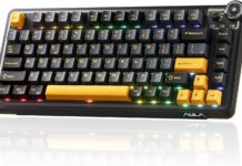 AU75 Wireless RGB Gaming 75% Mechanical Hot-Swappable Keyboard AU75 Wireless RGB Gaming 75% Mechanical Hot-Swappable Keyboard