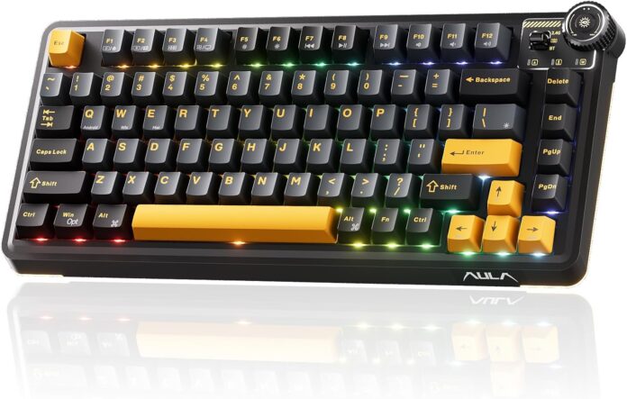 AU75 Wireless RGB Gaming 75% Mechanical Hot-Swappable Keyboard AU75 Wireless RGB Gaming 75% Mechanical Hot-Swappable Keyboard