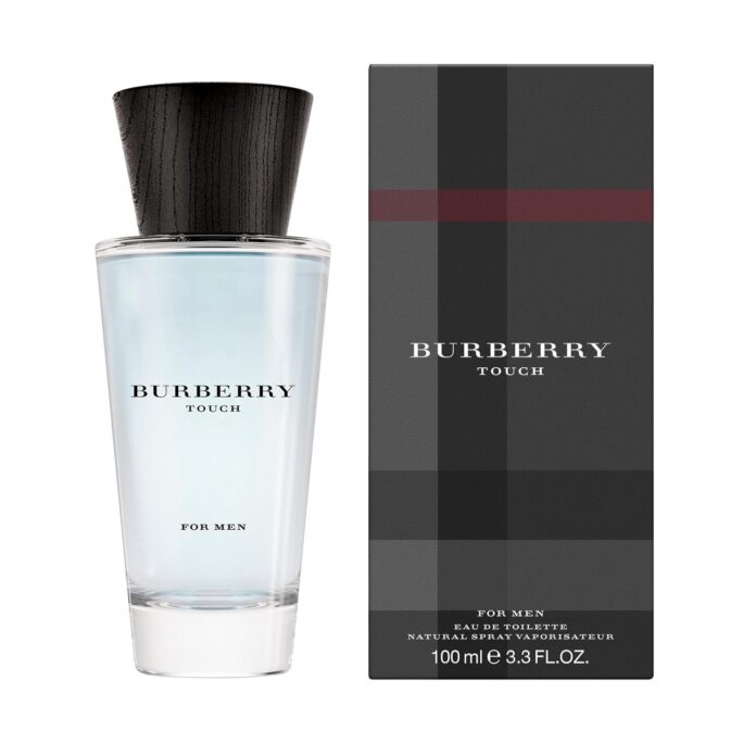 Burberry Touch Eau de Toilette – Fresh Aromatic Cologne – With Notes of Mandarin Tree, Musk, Cedarwood & Vetiver – L Burberry Touch for Men Eau de Toilette bottle and note pyramid